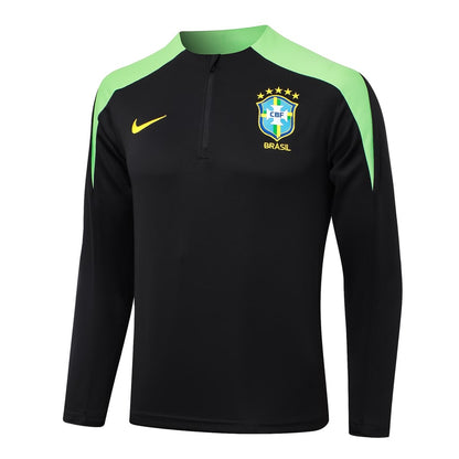 Survetement Bresil Training Homme/Enfant 2024 2025 Noir