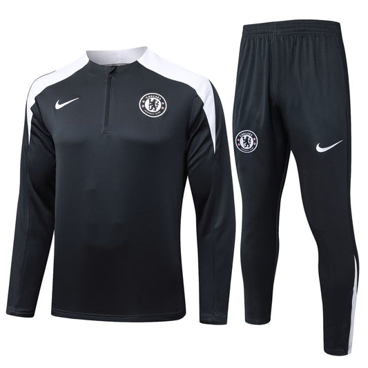 Survetement Chelsea Training Homme/Enfant 2025 2026 Noir Blanc