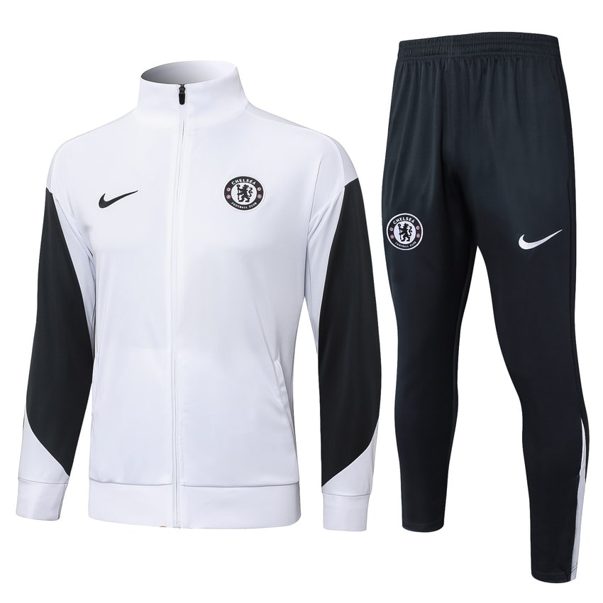 Survetement Chelsea Veste Homme/Enfant  2025 2026 Blanc Noir