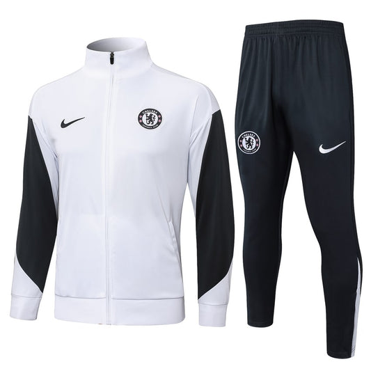 Survetement Chelsea Veste Homme/Enfant  2025 2026 Blanc Noir