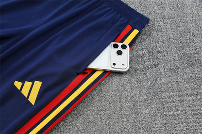 Survetement Espagne Training Homme/Enfant 2026 2027 Bleu Foncé
