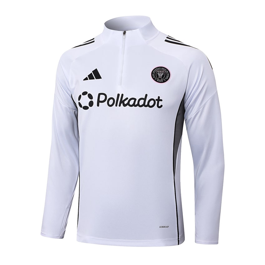 Survetement Inter Miami Training Homme/Enfant 2025 2026 Blanc Noir