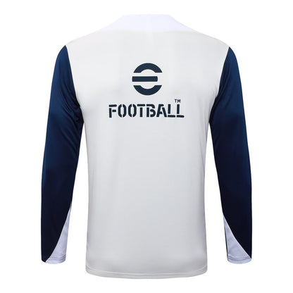 Survetement Inter Milan Training Homme/Enfant 2025 2026 Blanc Bleu