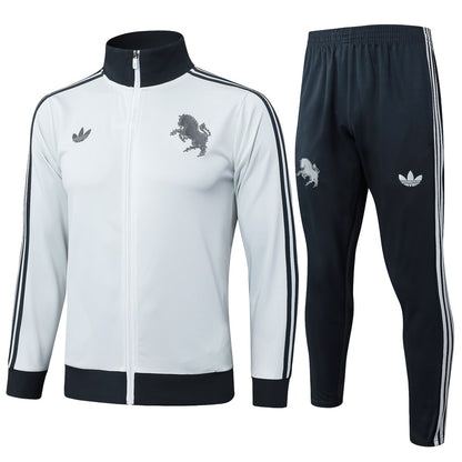 Survetement Juventus Veste Homme/Enfant  2024 2025 Blanc Clair
