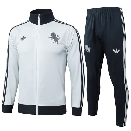 Survetement Juventus Veste Homme/Enfant  2024 2025 Blanc Clair