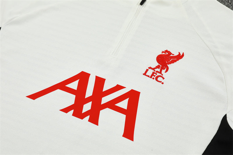 Survetement Liverpool Training Homme/Enfant 2025 2026 Blanc Noir