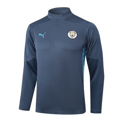 Survetement Manchester City Training Homme/Enfant 2024 2025 Bleu Foncé