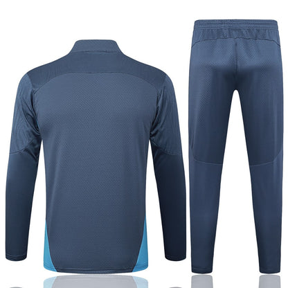 Survetement Manchester City Training Homme/Enfant 2024 2025 Bleu Foncé