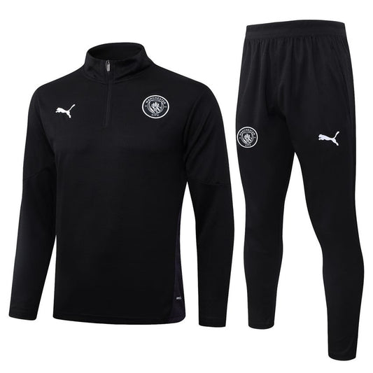 Survetement Manchester City Training Homme/Enfant 2025 2026 Noir Sombre