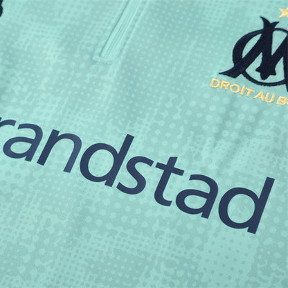 Survetement Marseille OM Training Homme/Enfant 2025 2026 Bleu Ciel