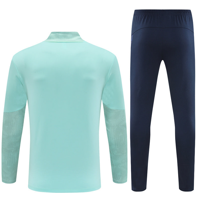 Survetement Marseille OM Training Homme/Enfant 2025 2026 Bleu Ciel