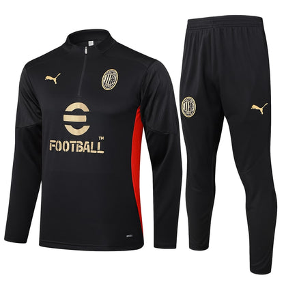 Survetement Milan AC Training Homme/Enfant 2024 2025 Noir