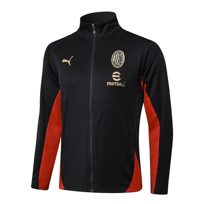 Survetement Milan AC Veste Homme/Enfant  2024 2025 Noir
