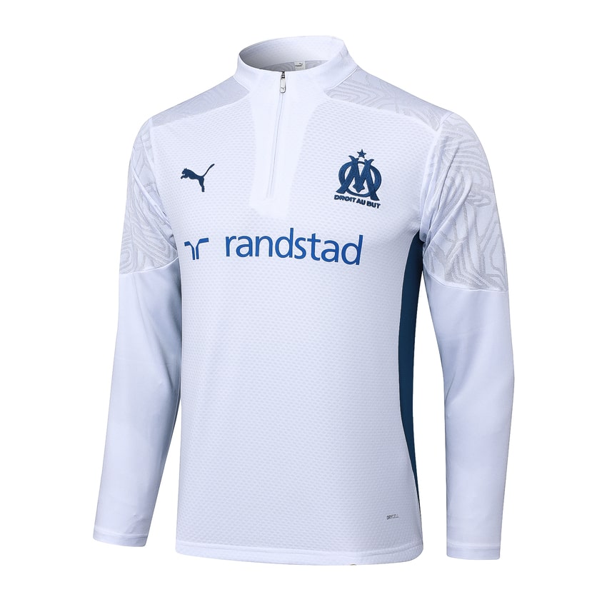Survetement Marseille OM Training Homme/Enfant 2025 2026 Blanc