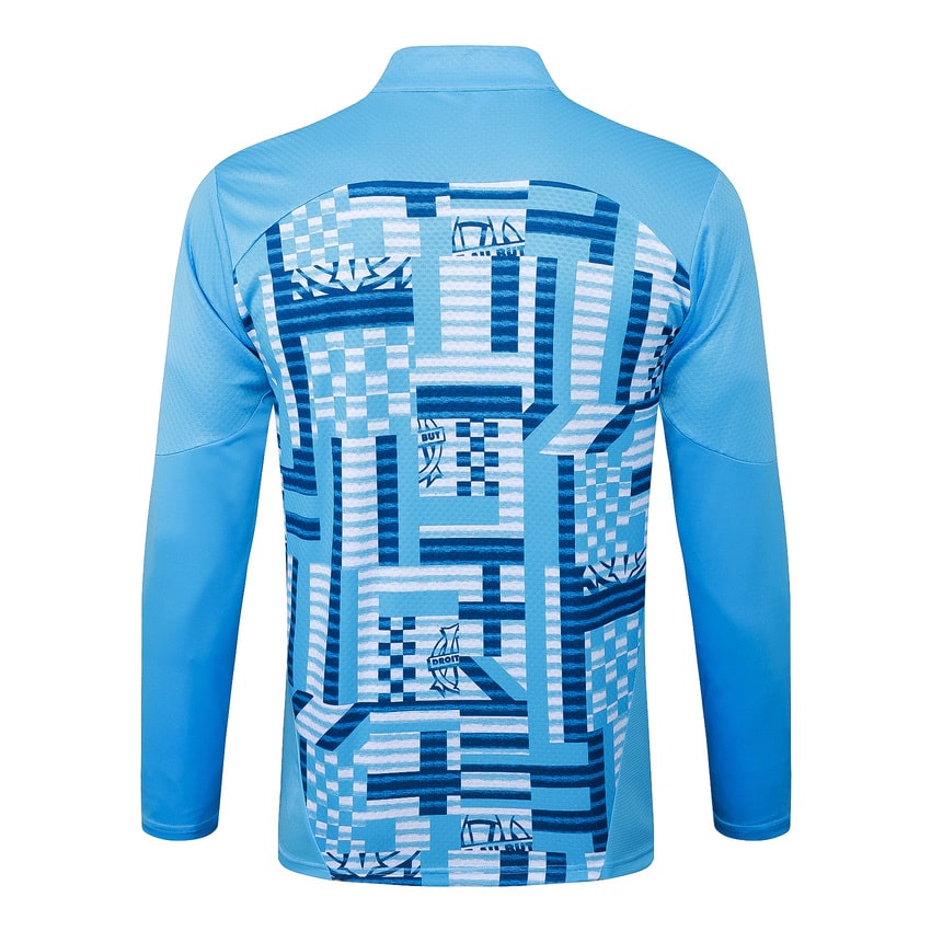 Survetement Marseille OM Training Homme/Enfant 2025 2026 Bleu Ciel