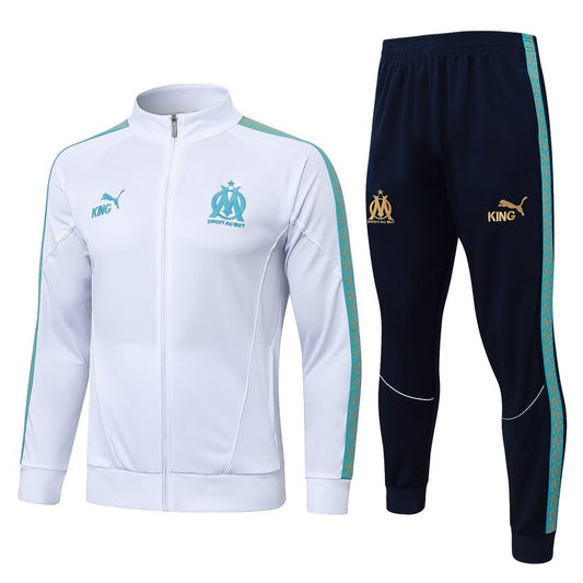 Survetement Marseille OM Veste Homme/Enfant 2025 2026 Blanc