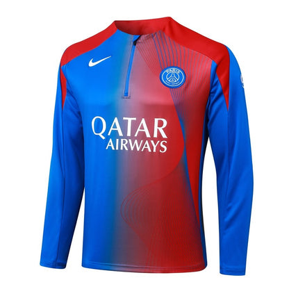 Survetement PSG Training Homme/Enfant 2025 2026 Bleu Rouge