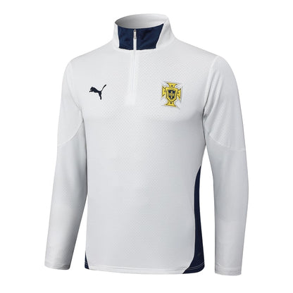 Survetement Portugal Training Homme/Enfant 2024 2025 Blanc Bleu