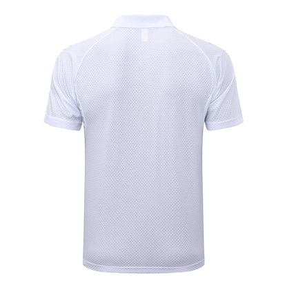 Polo Real Madrid Homme 2025 2026 Blanc Bleu