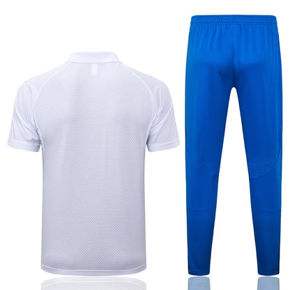 Polo Real Madrid Homme 2025 2026 Blanc Bleu
