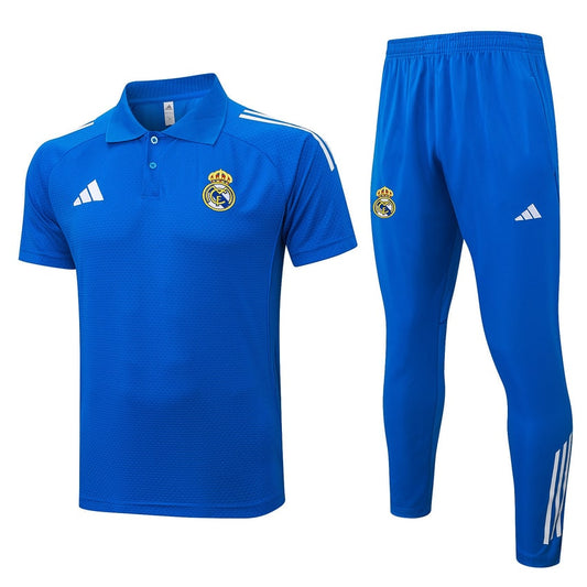 Polo Real Madrid Homme 2025 2026 Bleu Clair