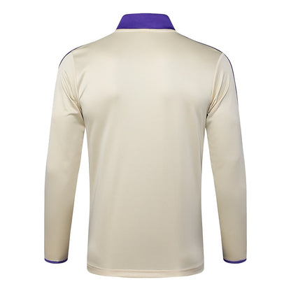 Survetement Real Madrid Training Homme/Enfant 2025 2026 Beige Violet