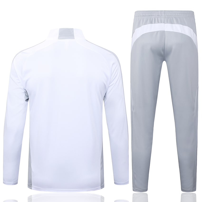 Survetement Real Madrid Training Homme/Enfant 2025 2026 Blanc Gris