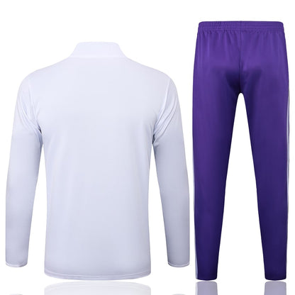 Survetement Real Madrid Training Homme/Enfant 2025 2026 Blanc Violet