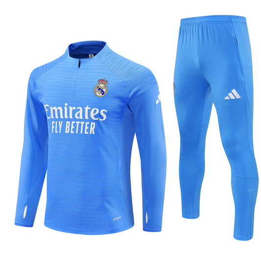 Survetement Real Madrid Training Homme/Enfant 2025 2026 Bleu Clair