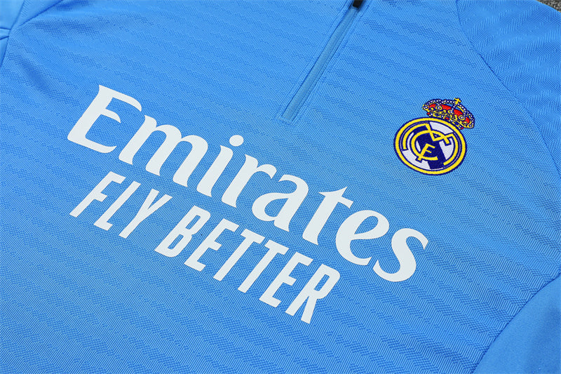 Survetement Real Madrid Training Homme/Enfant 2025 2026 Bleu Clair