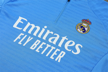 Survetement Real Madrid Training Homme/Enfant 2025 2026 Bleu Clair