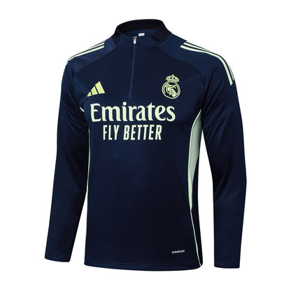 Survetement Real Madrid Training Homme/Enfant 2025 2026 Bleu Sombre