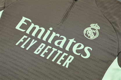 Survetement Real Madrid Training Homme/Enfant 2025 2026 Kaki Vert Clair