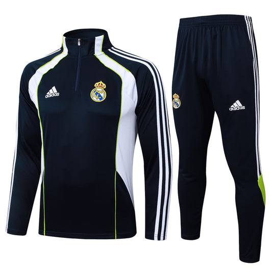 Survetement Real Madrid Training Homme/Enfant 2025 2026 Noir Blanc