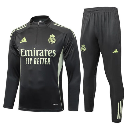 Survetement Real Madrid Training Homme/Enfant 2025 2026 Noir Jaune
