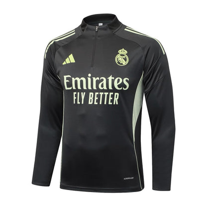Survetement Real Madrid Training Homme/Enfant 2025 2026 Noir Jaune