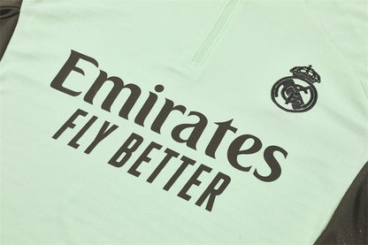 Survetement Real Madrid Training Homme/Enfant 2025 2026 Vert Clair