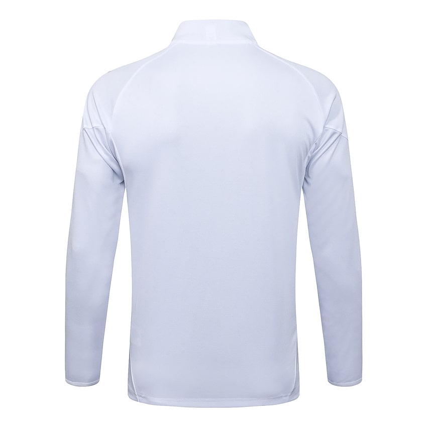 Survetement Real Madrid Veste Homme/Enfant  2025 2026 Blanc Bleu