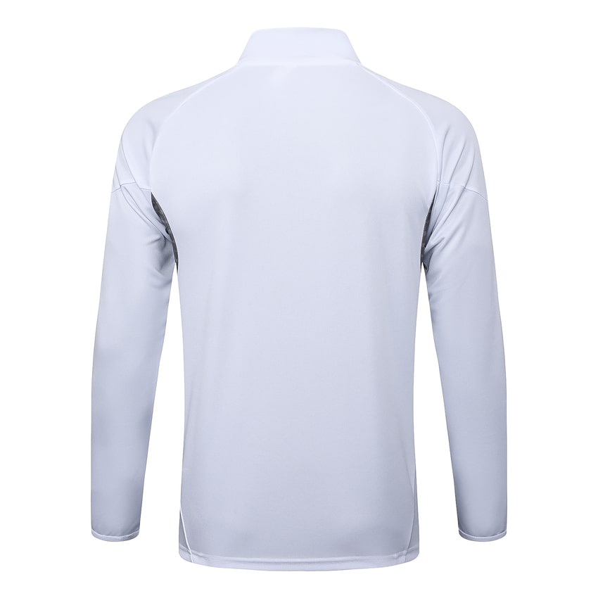 Survetement Real Madrid Veste Homme/Enfant  2025 2026 Blanc Clair