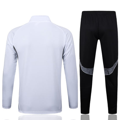 Survetement Real Madrid Veste Homme/Enfant  2025 2026 Blanc Clair