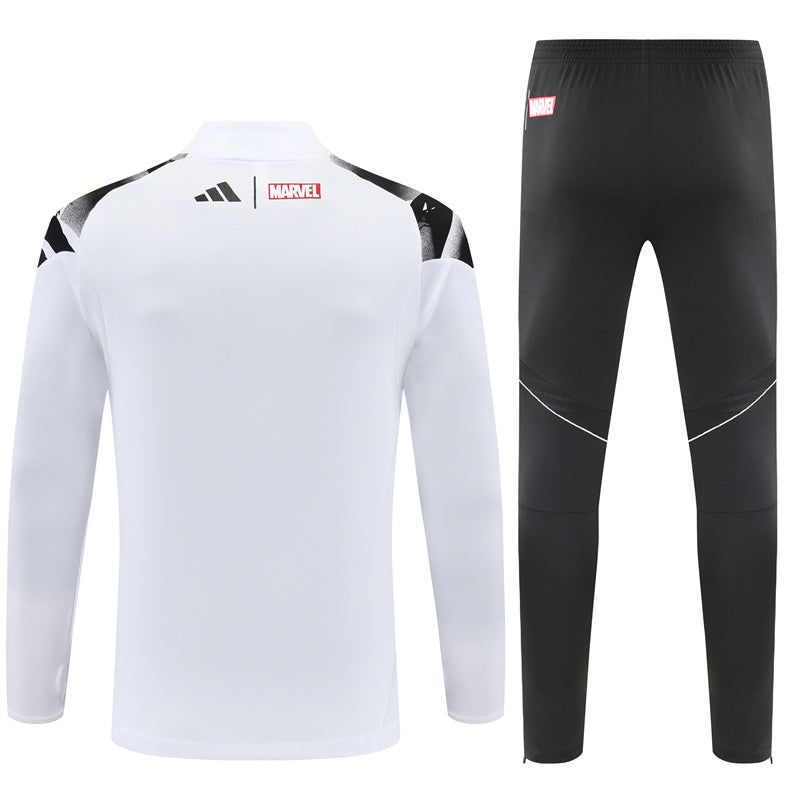 Survetement Real Madrid Veste Homme/Enfant 2025 2026 Blanc