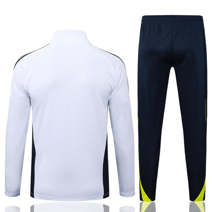 Survetement Real Madrid Veste Homme/Enfant  2025 2026 Blanc Noir