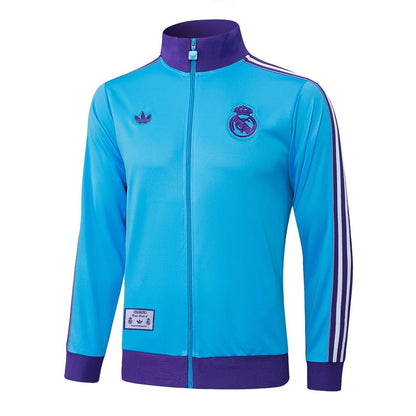 Survetement Real Madrid Veste Homme/Enfant  2025 2026 Bleu Ciel