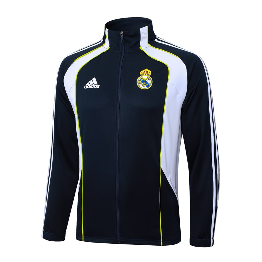 Survetement Real Madrid Veste Homme/Enfant  2025 2026 Noir Blanc