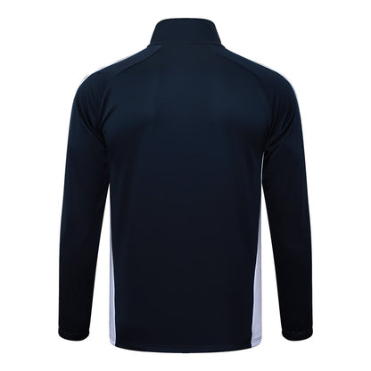 Survetement Real Madrid Veste Homme/Enfant  2025 2026 Noir Blanc