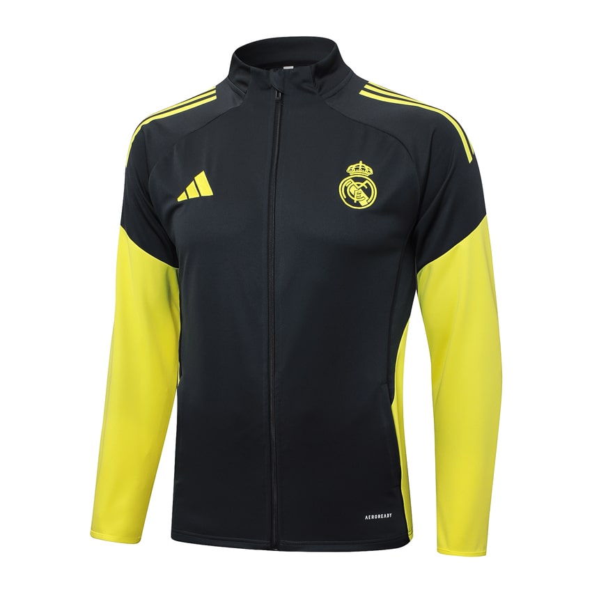 Survetement Real Madrid Veste Homme/Enfant  2025 2026 Noir Fonce