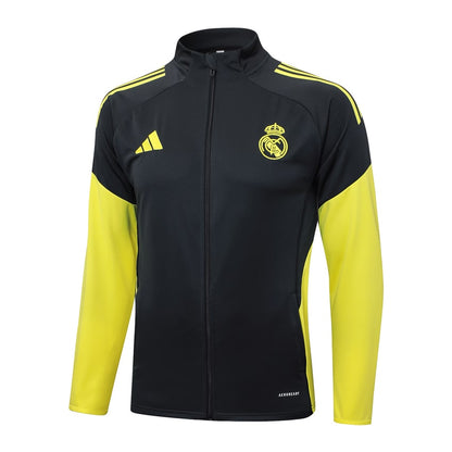 Survetement Real Madrid Veste Homme/Enfant  2025 2026 Noir Fonce