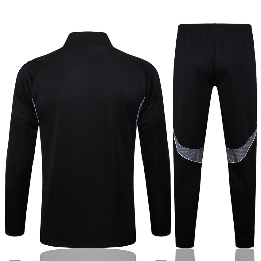 Survetement Real Madrid Veste Homme/Enfant  2025 2026 Noir Sombre