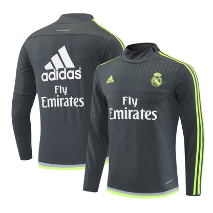 Veste Real Madrid Training Homme 2015 2016 Gris Foncé