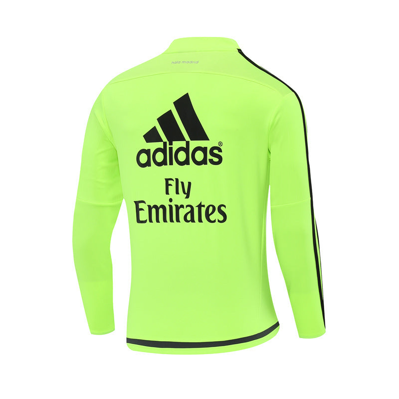 Veste Real Madrid Training Homme 2015 2016 Vert Fluorescent